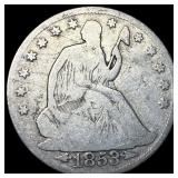 1853-O Silver Seated Liberty Half Dollar NICELY CI