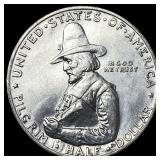 1920 Silver Half Dollar Pilgrim Tercentenary CLOSE