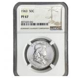 1963 Franklin Half Dollar NGC PF67