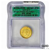 Byzantine Justin II 567-578 AD Light Wt. Gold Sol