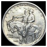 1925 Silver Half Dollar Stone Mountain CHOICE AU