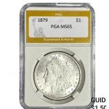 1879 Morgan Silver Dollar PGA MS65