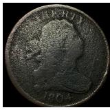 1804 Draped Bust Half Cent NICELY CIRCULATED
