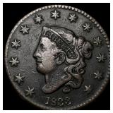 1833 Coronet Head Large Cent HIGH GRADE