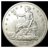 1875-S Silver Trade Dollar CLOSELY UNCIRCULATED