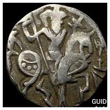 700-1000 AD India Rajput Silver Jital NEARLY UNCIR