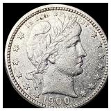 1900 Barber Silver Quarter HIGH GRADE