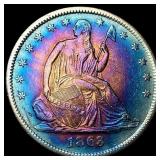 1863-S Silver Half Dollar CLOSELY UNCIRCULATED