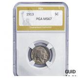 1913 Buffalo Nickel PGA MS67
