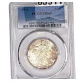 1934 Walking Liberty Half Dollar PCGS MS65