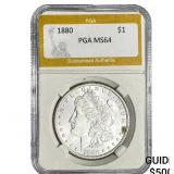 1880 Morgan Silver Dollar PGA MS64