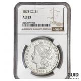 1878-CC Morgan Silver Dollar NGC AU53