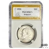 1936 Bridgeport Half Dollar PGA MS67+