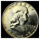 1958-D Silver Half Dollar Franklin CHOICE BU