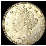 1883 Liberty Head 'V' Nickel CLOSELY UNCIRCULATE