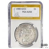 1900-O/CC Morgan Silver Dollar PGA AU58