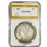 1904 Morgan Silver Dollar PGA MS64