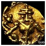 1600-1800 India .014oz Gold Fanam UNCIRCULATED