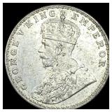 1919 British-India Silver Rupee UNCIRCULATED