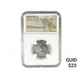 Roman Valerian I, AD 253-260 BI Dbl-Denarius NGC