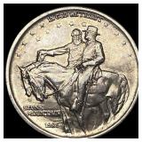 1925 Silver Half Dollar Stone Mountain CLOSELY UNC