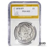 1878 8TF Morgan Silver Dollar PGA AG3