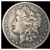 1891-CC Silver Morgan Dollar LIGHTLY CIRCULATED