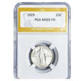 1929 Standing Liberty Quarter PGA MS65 FH