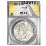 1896 Morgan Silver Dollar ANACS MS63