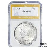 1923 Silver Peace Dollar PGA MS66