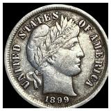 1899 Barber Silver Dime NEARLY UNCIRCULATED