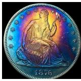 1876 Silver Half Dollar (Seated Liberty) UNCIRCULA