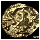 1600-1800 India .014oz Gold Fanam UNCIRCULATED