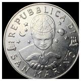 1999-R San Marino Silver 5000 Lire UNCIRCULATED