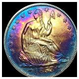 1853 Arrows Seated Liberty Half Dollar CLOSELY UNC