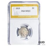 1919 Buffalo Nickel PGA MS63