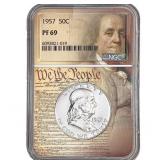 1957 Franklin Half Dollar NGC PF69