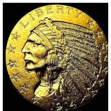 1914 Indian Head Half Eagle $5 Gold CLOSELY UNCIRC