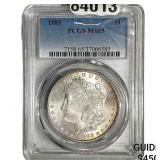 1885 Morgan Silver Dollar PCGS MS65