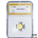 1903 Rare Gold Dollar PGA MS64+