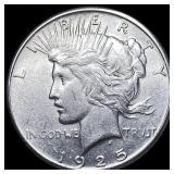 1925 Silver Peace Dollar CLOSELY UNCIRCULATED