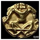 1600-1800 AD India .014oz Gold Fanam UNCIRCULATED