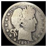 1893-O Silver Barber Half Dollar NICELY CIRCULATED
