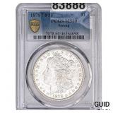 1878 7/8TF Morgan Silver Dollar PCGS MS60 Strong