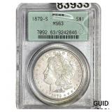 1879-S Morgan Silver Dollar PCGS MS63