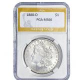 1888-O Morgan Silver Dollar PGA MS66