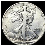 1938-D Silver Walking Liberty Half Dollar LIGHTLY