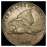 1858 Copper-Nickel Flying Eagle Cent CLOSELY UNCIR