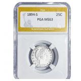 1894-S Barber Quarter PGA MS63