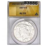 1927-S Silver Peace Dollar ANACS AU53